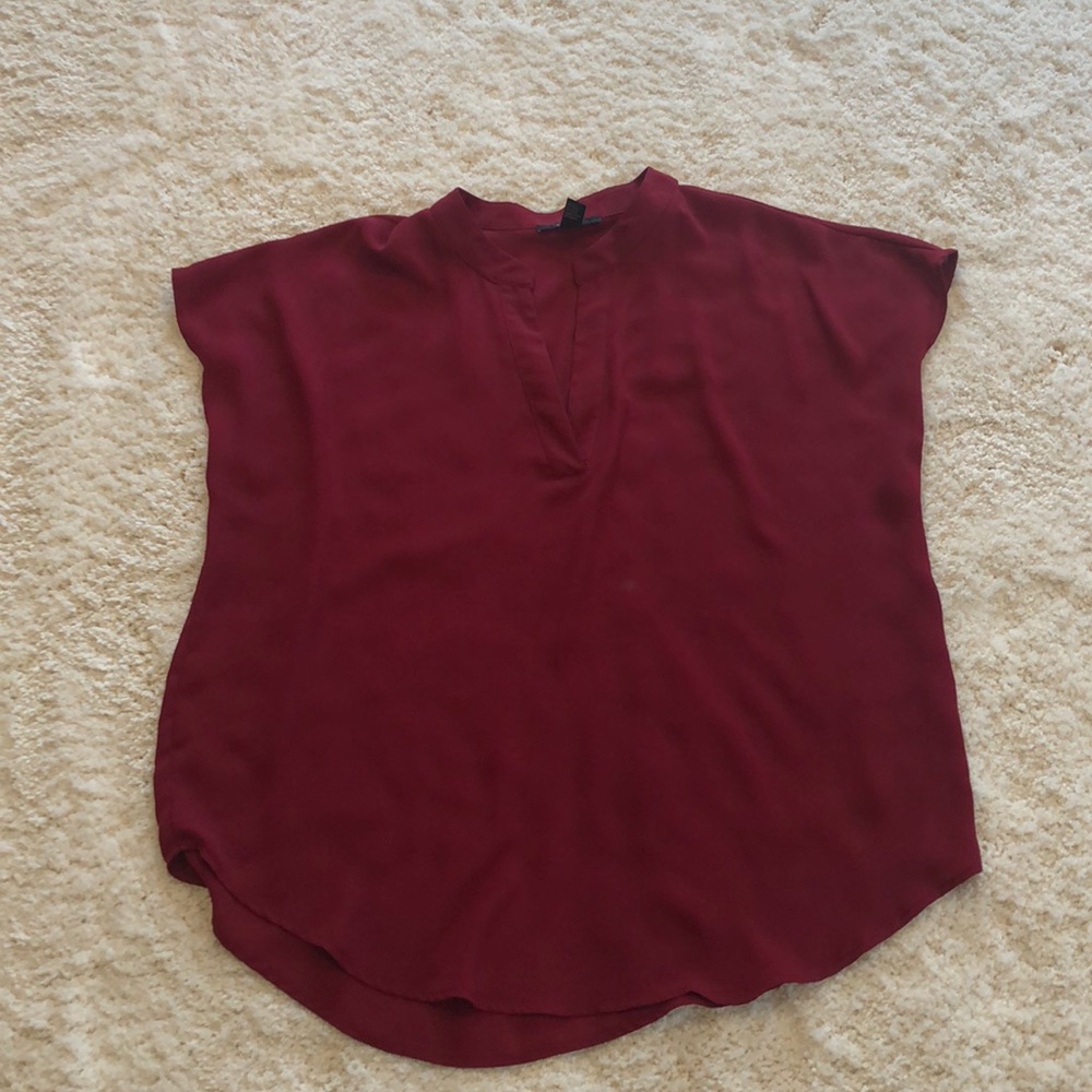Burgundy blouse